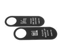 TEHAUX 2 Pièces Panneau Utilisation Ne Porte Pu Cuir Face Double Pas de en Noir Déranger Professionnelle, Résistant Fréquente pour Suite et Salle de Réunion