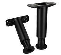 TEHAUX 2 pièces Pied de Support Central Réglable pour Cadre de Lit Rehausseur Robuste Renforcé de Lit pour Protection Anti-affaissement Charge Élevée Lot