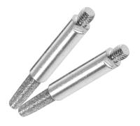 TEHAUX 2 pièces Pierre Affûtage pour Tronçonneuse Meules de Haute Dureté pour Affûteuse Manuelle Meules Abrasives Précises et Résistantes pour Chaîne Tronçonneuse Kit de Remplacement