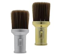 TEHAUX 2 Pièces Plumeau Doux Visage Cou, Brosse de Nettoyage Légère en Nylon et Plastique, Outil Polyvalent pour Coiffure et Usage Domestique, pour Barbiers