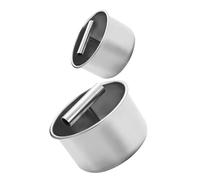 TEHAUX 2 pièces Presse Boulettes Viande Acier Inoxydable Moule Manuel pour Boulettes Uniformes Viande Poisson Crevettes Outil Cuisine Maison Polyvalent Réutilisable