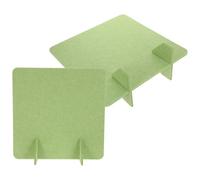 TEHAUX 2 Pièces Séparateur de Bureau en Feutre, Cloison de Bureau, Vert Clair, Démontable, Protection Confidentialité, pour Espace de Travail et Espaces Dynamiques