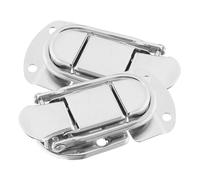 TEHAUX 2 pièces Serrure Vintage Auto-bloquante pour Boîtes Fermeture Métallique Décorative Lot de Boucles pour Coffrets et Verrou Rapide et Sécurisé
