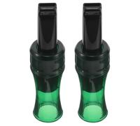 TEHAUX 2 Pièces Sifflet D'appel Réaliste Facile à Transporter pour Corbeaux en Plastique Noir Chasse Patrouilles en Forêt