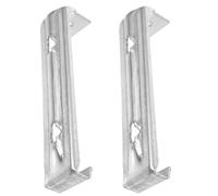 TEHAUX 2 Pièces Support de Gouttière Construction Solide et Résistante à L'oxydation Extérieure Argenté en Alliage D'aluminium Installation Facile pour Toiture de Maison et Villa