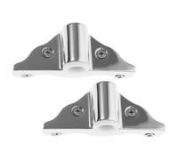 TEHAUX 2 Pièces Support de Pagaie en Acier Inoxydable Bateau | Douille de Fixation pour Kayak, Installation et Retrait Faciles, Usage Canots de Sauvetage, Couleur Argenté