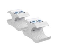 TEHAUX 2 Pièces Support de Tube Aluminium pour Roue de Pinces de Maintien Universelles pour Accessoires de Mobilité et Installation Sécurisée et Durable