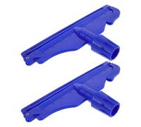 TEHAUX 2 Pièces Tête de Balai à Franges à Pince, Clip de Rechange | Plastique Bleu, Mécanisme Ferme Détachable, pour Lavage Rapide des Sols et Entretien Domestique