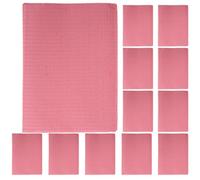TEHAUX 20 Bavoirs Dentaires Jetables pour Tatouages Double Couche Absorbante Nappe de Table Rose Protections Hygiéniques pour Studio de Tatouage et Soins Esthétiques