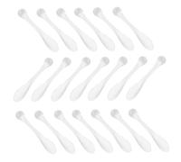 TEHAUX 20 Cuillères Doseuses Transparentes en Acrylique pour Crème de Visage et Contour des Yeux Bâtonnets de Massage Oculaire Multifonctions Outils Cosmétiques Compacts pour