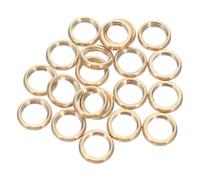 TEHAUX 20 Pièces Écrou de Blocage Rond en Laiton M10 Joint D'huile pour Fixation de Luminaire, Accessoire Robuste pour Assemblage et Réparation de Lampes