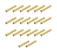 TEHAUX 20 Pièces Embouts de Lacets en Métal Doré Faciles à Installer pour Bricolage DIY Accessoires pour Chaussures Robustes et Décoratifs