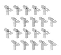 TEHAUX 20 pièces Pins de Fixation pour Échafaudage Accessoires de Support de Rayonnage Verrouillage Sécurisé pour Applications Industrielles Construction