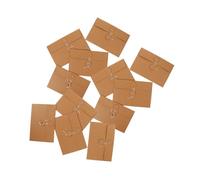 TEHAUX 20 pièces Pochettes Kraft de Rangement Enveloppes Vintage pour Documents Organisateurs Calligraphie Sacs de Stockage Compacts et Discrets pour Bureau