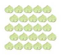 TEHAUX 200 Perles Pendentifs Feuille Verte en Acrylique Transparent Breloques Décoratives pour Création de Bijoux Bracelets et Colliers 200 Pièces Loisirs Créatifs Accessoires