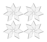 TEHAUX 200 Pièces de Carreaux de Miroir Auto-adhésifs Rhombiques 24mm en Acrylique, Finition Brillante Haute, Installation Facile pour Œuvres D'art et Meubles Décoratifs