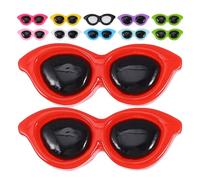 TEHAUX 20pcs Breloques Lunettes de Soleil en Résine Colorée pour DIY Accessoires de Fabrication de Bijoux et Décoration Scrapbooking pour Étuis de Téléphone