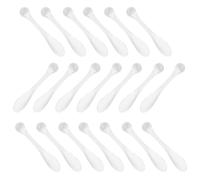 TEHAUX 20pcs Cuillère de Massage des Yeux en Acrylique Portable pour Visage Compact Réduit les Problèmes de Peau Zone des Yeux Voyage D'affaires Paquet à Main