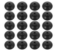 TEHAUX 20pcs Ventouses de Rechange Noires en Caoutchouc pour Pompe à Oxygène Aquarium, Fixation Facile Forte Aspiration, Adaptées à Tout Tube et Surface Vitreuse