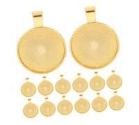 TEHAUX 20pièces Cadres De Cabochon Ronds De Plateaux De Pendentifs Vierges Pour Bijoux Faits Main Base De Cabochon Pour Créations De Bijoux