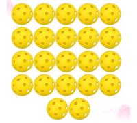 TEHAUX 22 Pièces Balle de Golf en Plastique Lot D’entraînement | Pe Jaune, Trous Percés Précision, Vol Régulier et Équilibré, Visibilité Accrue pour Tous Niveaux