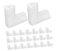 TEHAUX 24 Pièces Shaped Epe Foam Corner Protectors For Shipping Edge Guards For Tvs Mirrors Picture Frames Fragile Artwork Packaging And Moving