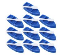TEHAUX 25 Ensembles Décoration au Style Côtier Miniature Bateau en Résine Bleu avec Rame, Assemblage DIY, Ornement Polyvalent pour Gâteau ou Étagère