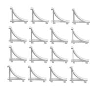 TEHAUX 25 Pièces Clips de Support Alliage Aluminium pour Rayonnages de Réfrigérateur Crochets Robustes pour Étagères de Congélateur Résistants à l'Humidité et à l'usure Accessoires pour