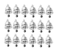 TEHAUX 25 Pièces Vintage Alloy Bell Pendants For Jewelry Making Small Rustic Craft Bells For Wind Chimes Necklaces And Bracelets DIY