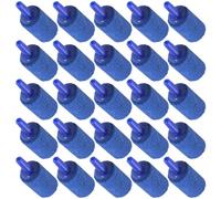 TEHAUX 25 Pierres à Air pour Aquarium Bleu en Plastique et Sable, Pack de 25pcs, Diffuseur D'oxygène pour Aquariums et Bassins Hydroponiques