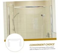 TEHAUX 250 Pièces Flexible Shower Door Gasket Transparent Mesh Rubber Seals Slip Replacement Pads For Bathroom Glass Door Hinges