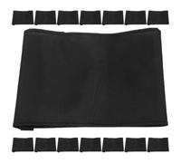 TEHAUX 25pcs Brassards de Deuil Noirs Élastiques Réglables en Tissu Confortables pour Cérémonies Funéraires Occasions de Deuil Simples et Élégants