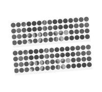 TEHAUX 2feuilles Autocollants Ronds Noirs Pour Manette Pastilles Adhésives Rondes Pour Écran Tactile De Téléphone Kit De Nano-ruban Adhésif Facile à Retirer