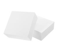 TEHAUX 2pcs Blocs de Mousse Blanche Carrés en Écume Surface Lisse et Design Facile à Connecter pour Projets Créatifs DIY et Loisirs Artistiques