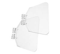 TEHAUX 2pcs Bouclier Oculaire de Protection pour Banc de Meulage, Plastique Transparent Haute Résistance la Chaleur, Accessoire pour Usage Domestique et Meulage sur Table