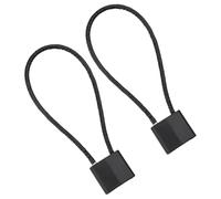 TEHAUX 2pcs Cadenas à Câble de Sécurité en Métal Noir Antivol Vélo Verrou à Fil Acier Résistant Anti-rayures pour Sécurité Cycle et Verrouillage