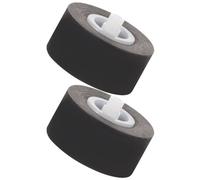 TEHAUX 2pcs Galet Presseur Noir en Plastique pour Enregistreur Audio Léger et Pratique Central Compatible Magnétophone Cassette