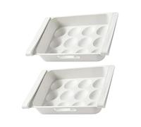 TEHAUX 2pièces Boîte De Rangement Pour Œufs Multi-compartiments Contenant Pour Conservation Des Œufs Réfrigérateur