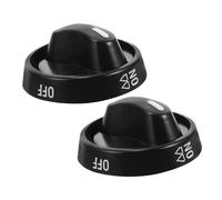 TEHAUX 2pièces Boutons De Rechange Pour Cuisinière à Gaz Plastique Noir Pour Brûleurs Four Et Grill