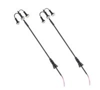 TEHAUX 2pièces Modèle De Lampadaire Miniature à Têtes Décoration De Jardin pour Micro-Paysage Ornements pour Table De Sable