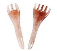 TEHAUX 2pièces Peigne de Massage du Chevelu Gua Sha Tête Thérapie Peigne Gratte-scraping Stimulation Musculaire et Relaxation Usage Professionnel et Domestique