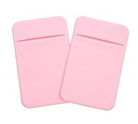 TEHAUX 2pièces Pochettes Autocollantes pour Téléphone Portable Porte-Cartes Arrière Design Antidérapant Lot de Fixation Solide