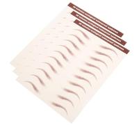 TEHAUX 3 Feuilles d'Autocollants Sourcils Effet Réaliste Waterproof Tatouage Transfert à L'Eau Faux Sourcils Naturels pour Maquillage des Yeux Épilation et Mise