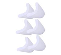TEHAUX 3 Paires de Couvre-orteils en Silicone Blanc, Protection Douce et Réutilisable Impacts, Embouts de Ballerine Confortables pour Femmes