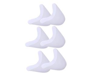 TEHAUX 3 Paires de Couvre-orteils en Silicone Blanc, Protection Douce et Réutilisable Impacts, Embouts de Ballerine Confortables pour Femmes