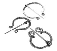 TEHAUX 3 Pièces Broche Médiévale Viking Vintage en Alliage Boucle de Cape Robuste et Compacte pour Soirées à Thème Renaissance et Mode Quotidienne