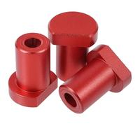 TEHAUX 3 pièces Butée de Banc Aluminium Rouge Accessoire Établi pour Rabotage Bloc de Positionnement Lot de Stops Courts pour Table de Travail