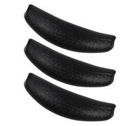 TEHAUX 3 Pièces Coussin Repose-nuque en Caoutchouc Souple Noir Design Antidérapant et Protection Imperméable pour Lavabo de Salon, de Coiffure