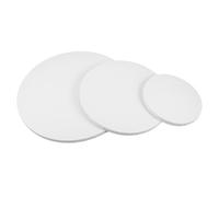 TEHAUX 3 Pièces Lot de Cadres Ronds Coton pour Peinture Toiles Vierges Pré-étirées de Kit de Châssis pour Artistes Durables et Faciles à Remplacer pour Créations Artistiques et Décoration