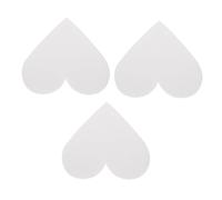 TEHAUX 3 pièces Moule Cœur Polystyrène pour Gâteau Modèle Blanc Léger Réutilisable Décoration DIY Pâtisserie Anniversaire et Fête